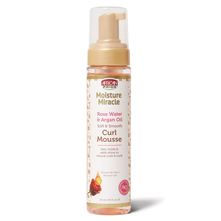 African Pride Moisture Miracle Curl Mousse Rose Water & Argan Oil