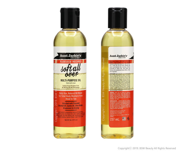 Aunt Jackies Flaxseed Soft All Over Multi-Purpose Oil