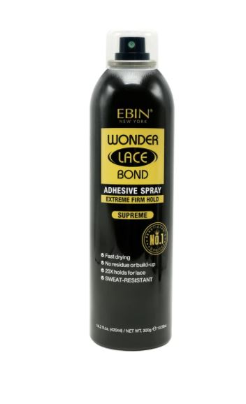 Ebin - Wonder Lace Bond Adhesive Spray Extreme Firm Hold Supreme 14.2oz