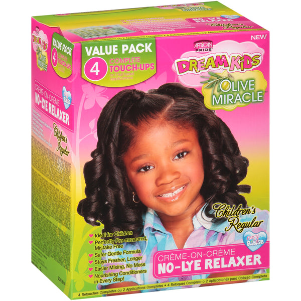 African Pride Dream Kids Olive Miracle Relaxer Kit Regular