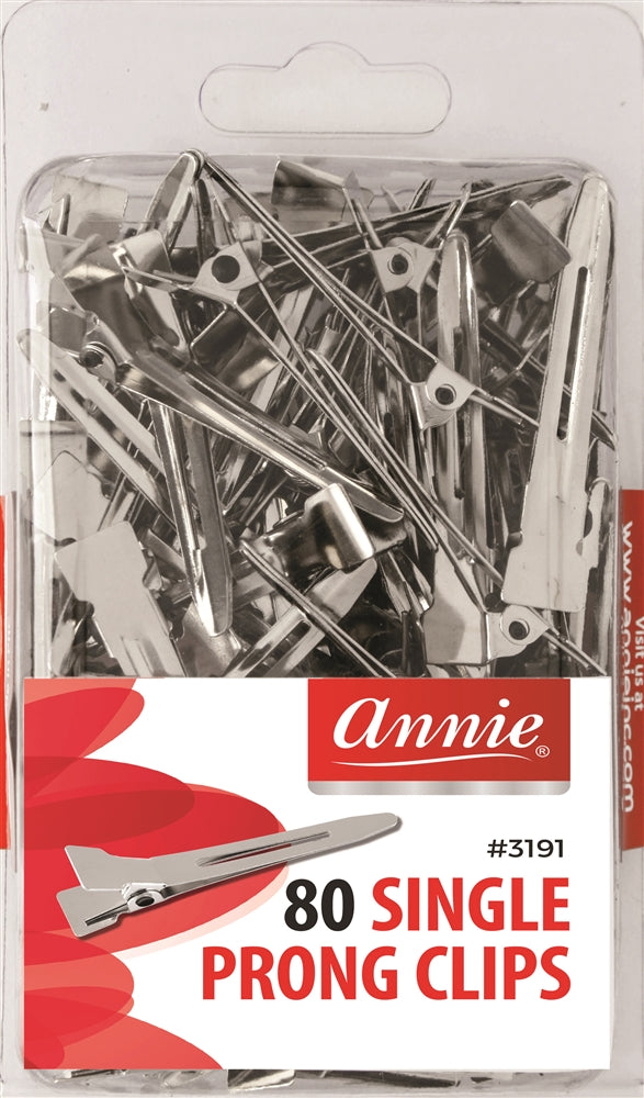 Annie Single Prong Clips 80ct