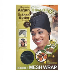 Organic Argan + Olive Oil & Shea Butter Treated Double Mesh Wrap