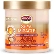 African Pride Shea Miracle Moisture Intense Formula Leave-In Conditioner for Natural Hair