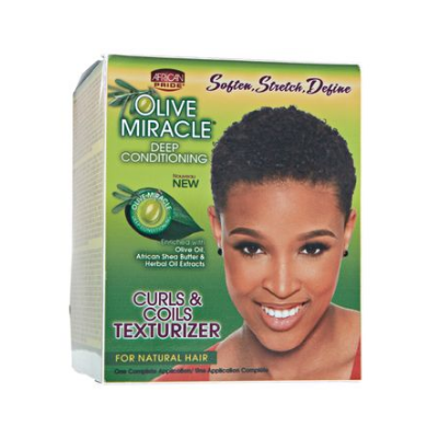 African Pride Olive Miracle Deep Conditioning Curls & Coils Texturizer