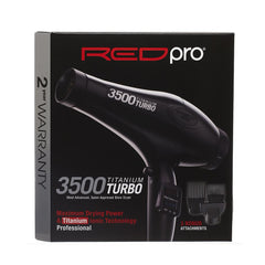 Red by Kiss Pro Titanium 3500 Turbo Hair Dryer