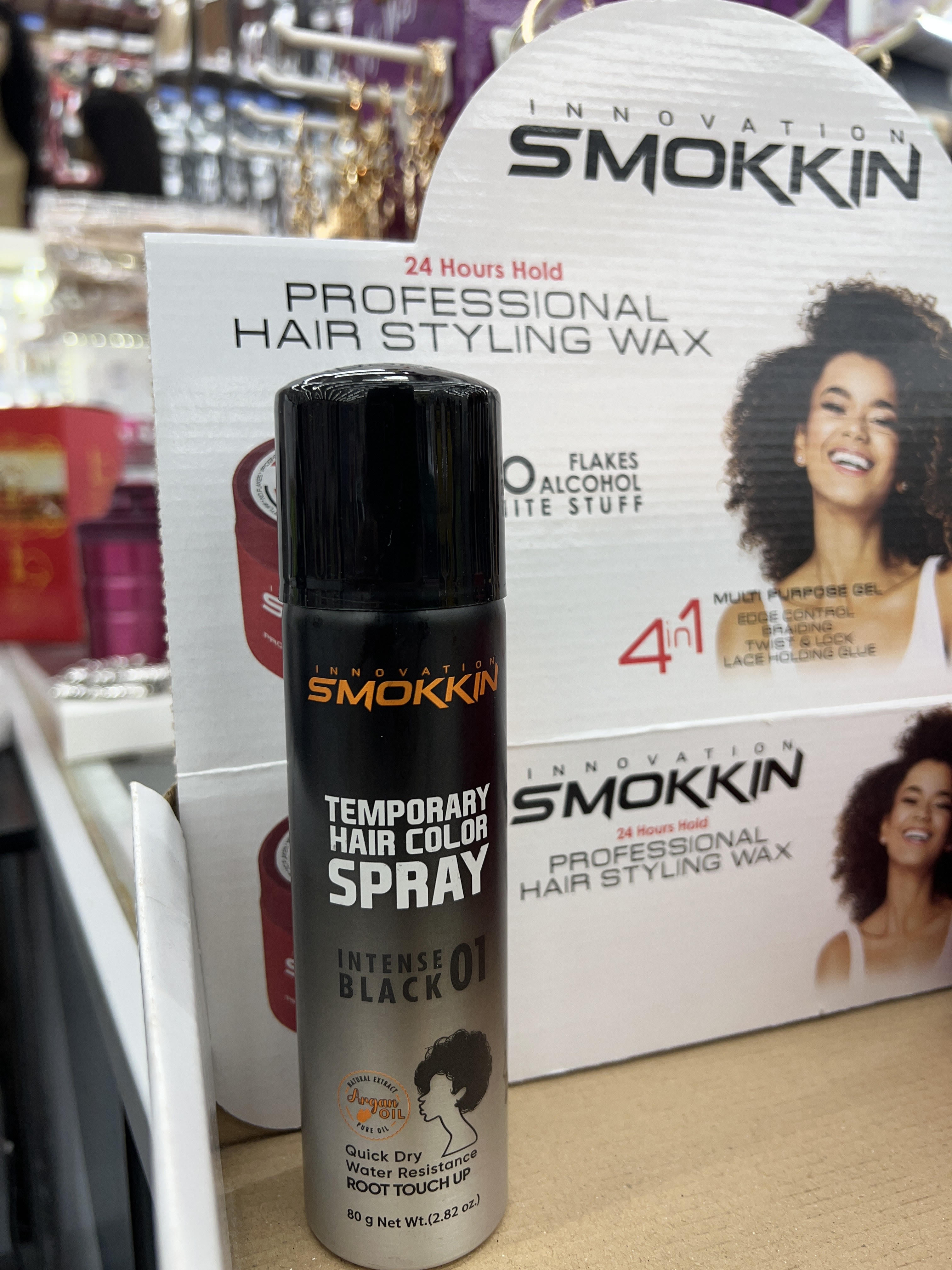 Smokkin Temporary Hair Color Spray - Black