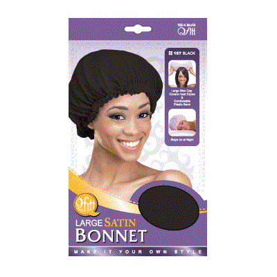 Q Fitt Large, X-Large Satin Bonnet