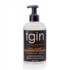 TGIN Curl Bomb Moisturizing Styling Gel with Nettle Leaf + Olive Oil 13 oz